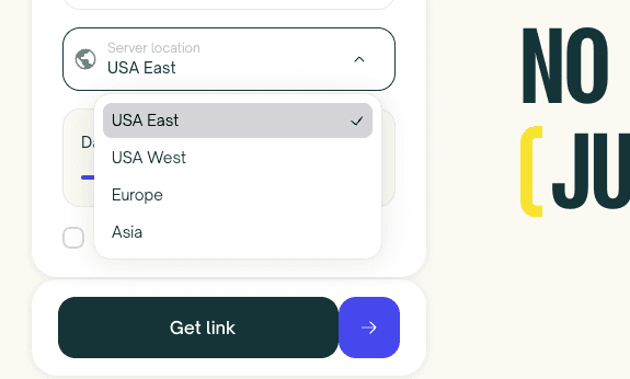 Fast file uploads with smart server selection